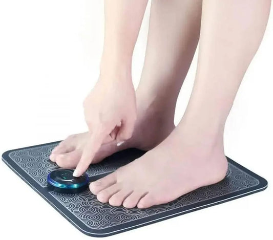 EMS Foot Massager Mat | Electric Foot Massage Pad with Micro Current Therapy Plaster & Patch (1 Unit)
